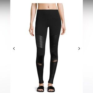 Alo motorcycle leggings in black xxs
